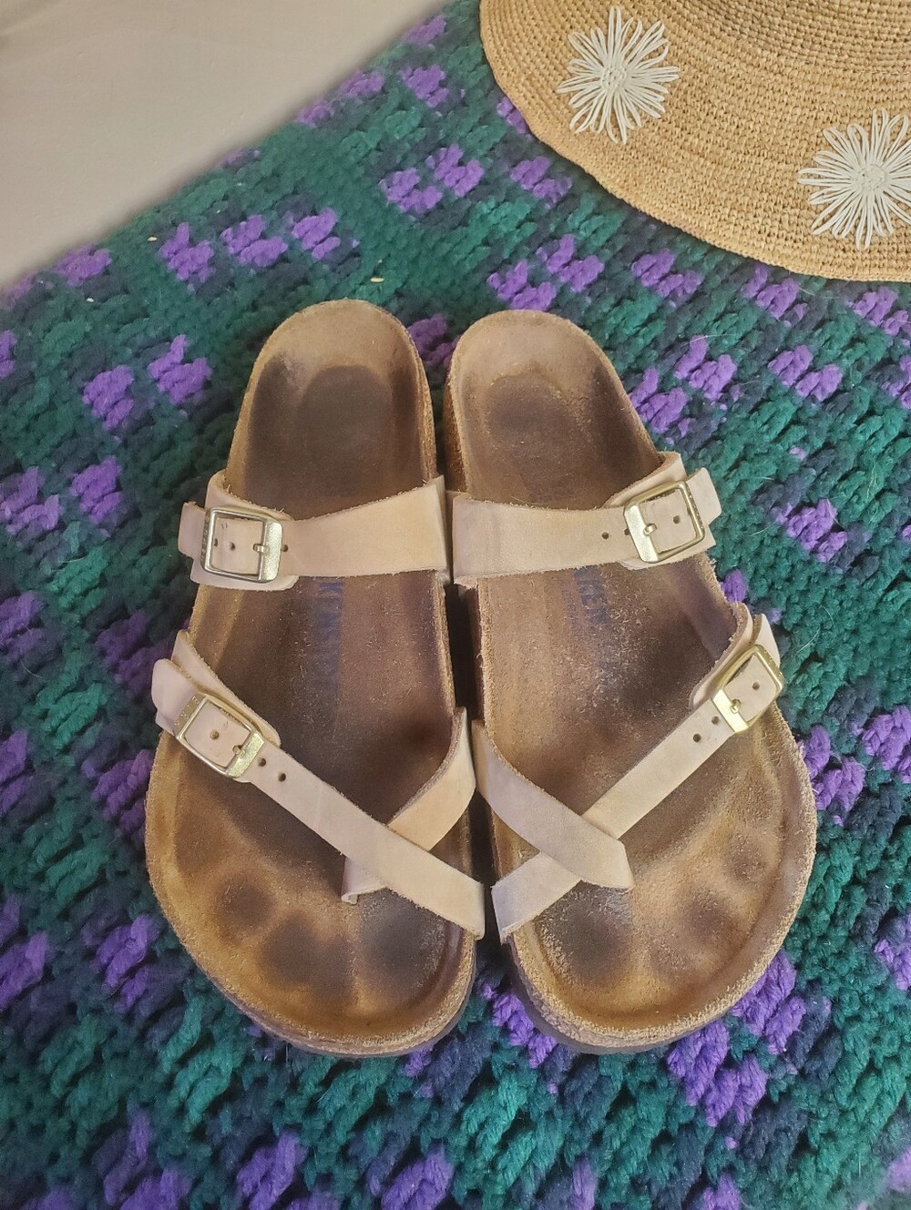 Birkenstock Mayari Sandcastle Leather Nubuck Soft foodbed Size 38